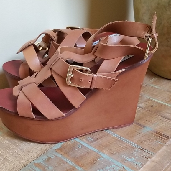 Steve Madden Marinah Wedge Sandal - SZ 10 - Picture 6 of 12